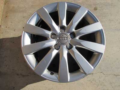 Audi OEM A4 B8 17 Inch 10 Spoke Alloy Rim Wheel Silver 8Jx17H2 ET47 8K0601025C 2009 2010 2011 2012 S4